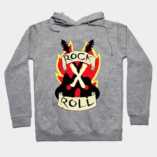 Rock X Roll Hoodie by artoflucas